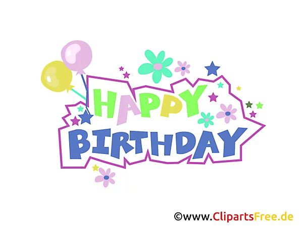 Birthday Clip Arts free download