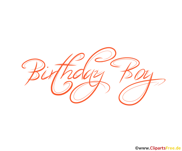 Birthday Boy Vintage Text zum Drucken