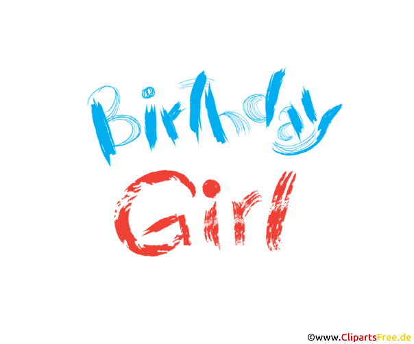 Birthday Girl Clip Art kostenlos
