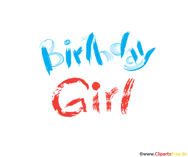 Birthday Girl Clip Art kostenlos
