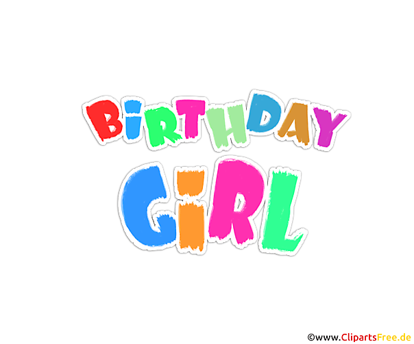 印刷クリップアート イラスト 画像の誕生日の女の子のテキスト 印刷クリップアート イラスト 画像の誕生日の女の子のテキスト