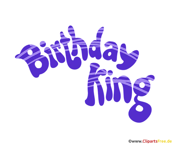 Birthday King Clipart umsonst