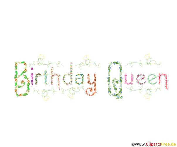 Birthday Queen Clipart free