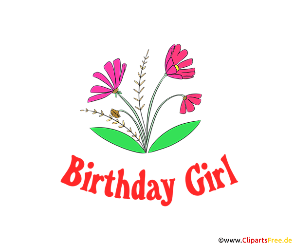 Clipart Birthday Girl
