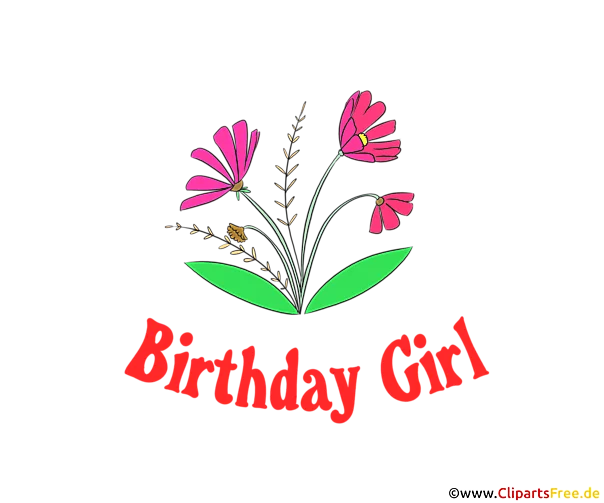Clipart Birthday Girl