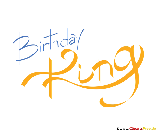 Schriftzug Birthday King