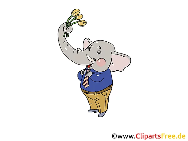Blumen zum Geburtstag Clipart witzig