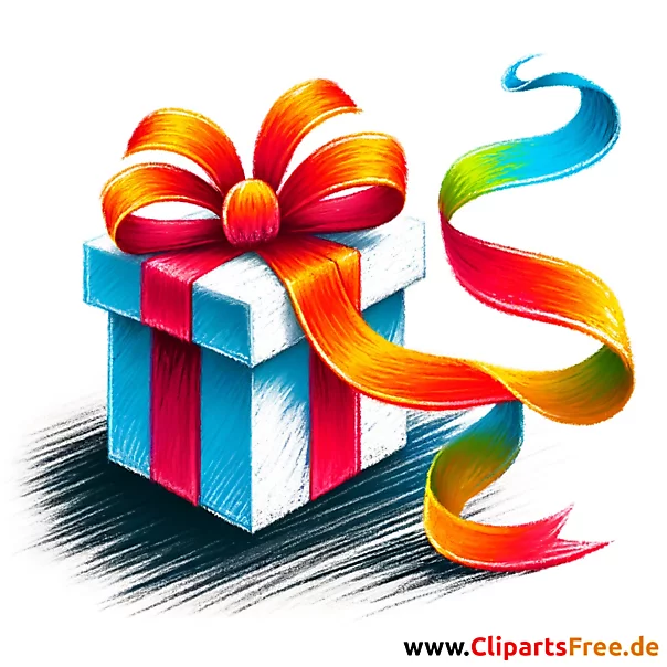 Clipart Geschenk - Bilder für Schule