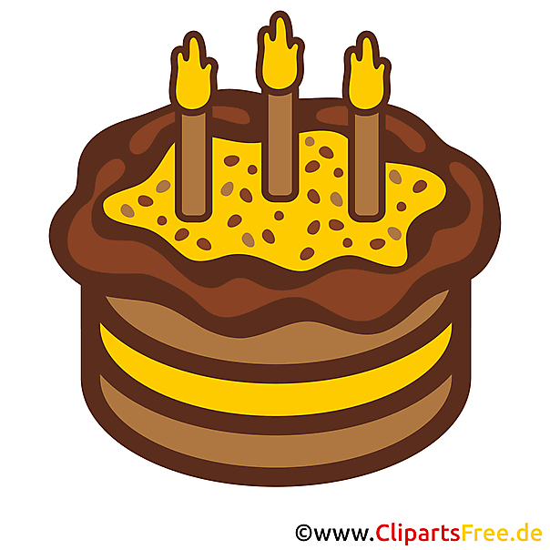 Clipart zum Geburtstag - Kuchen zum 3 Geburtstag Clipart zum Geburtstag - Kuchen zum 3 Geburtstag