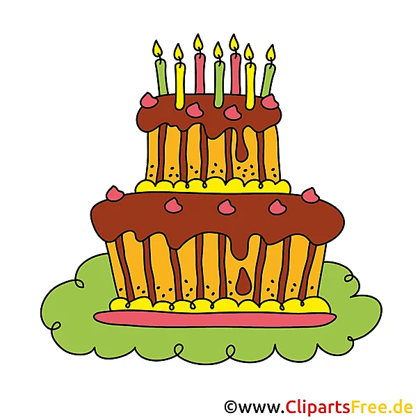 Einladungskarten zum Geburtstag selbst gestalten - Geburtstagskuchen