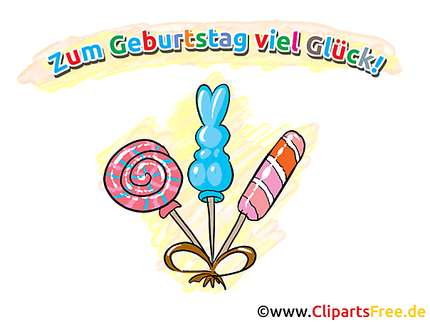 Geburtstag Clip Art - Bilder für Schule