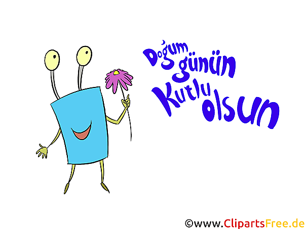 Clipart Geburtstag auf Türkisch