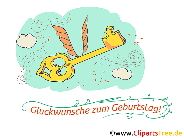 Glueckwuensche zum Geburtstag Grusskarte