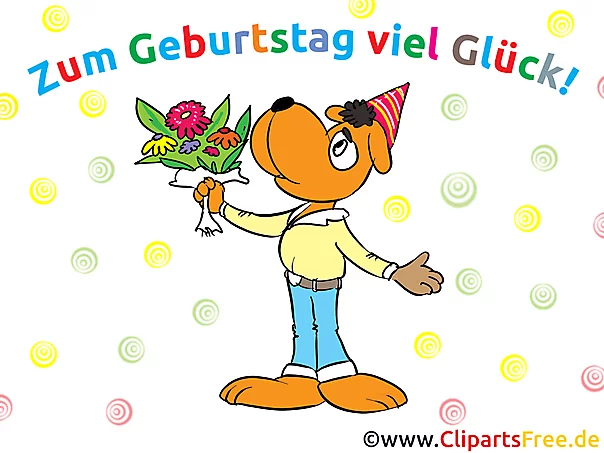 Glückwuensche zum Geburtstag Karte