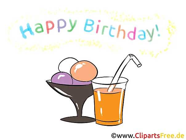 Happy Birthday Grusskarte