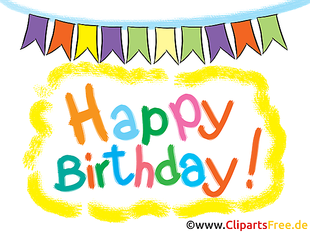 Happy Birthday mein Schatz Clipart, Karte, Bild