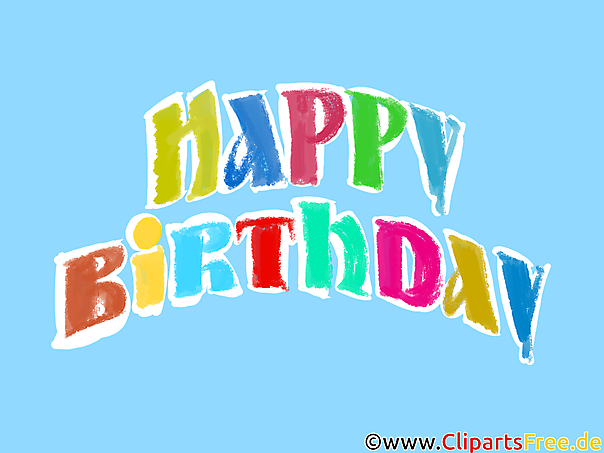 Clipart Happy Birthday kostenlos