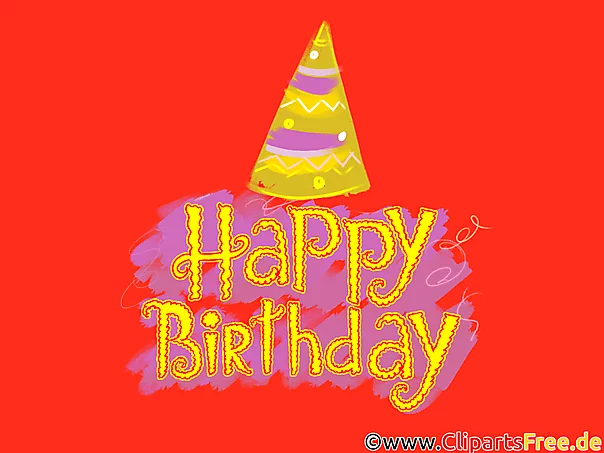 Clipart Überschrift Happy Birthday