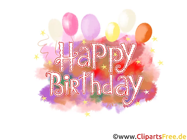 Free printable Happy Birthday Clip Art