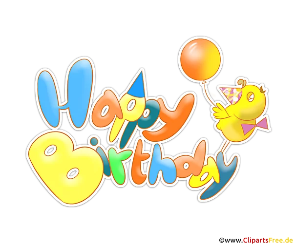 Happy Birthday Illustration in Hochauflösung