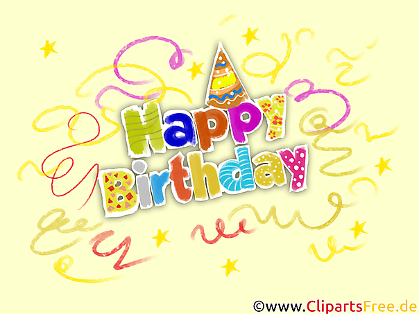 Happy Birthday Nachricht als Bild