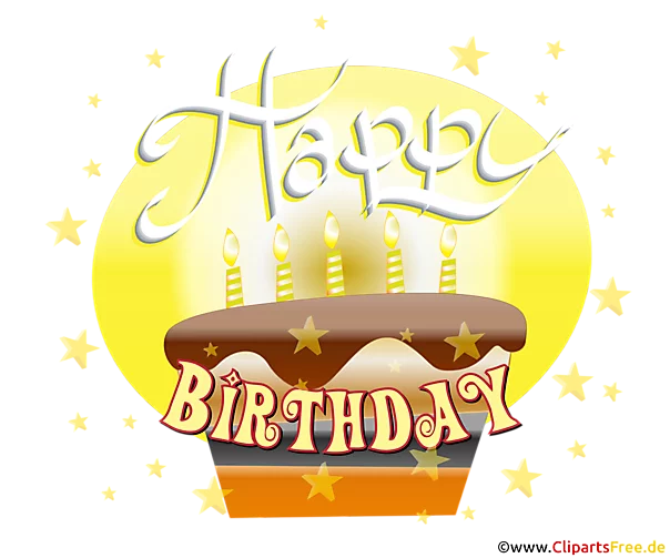Happy Birthday Wishes Clipart
