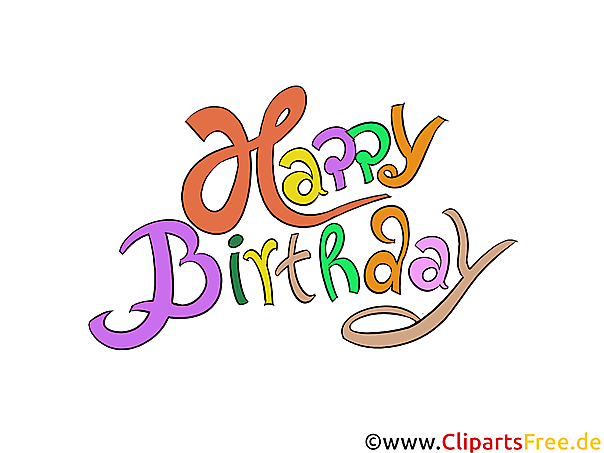 Kostenlose Clip Art Happy Birthday