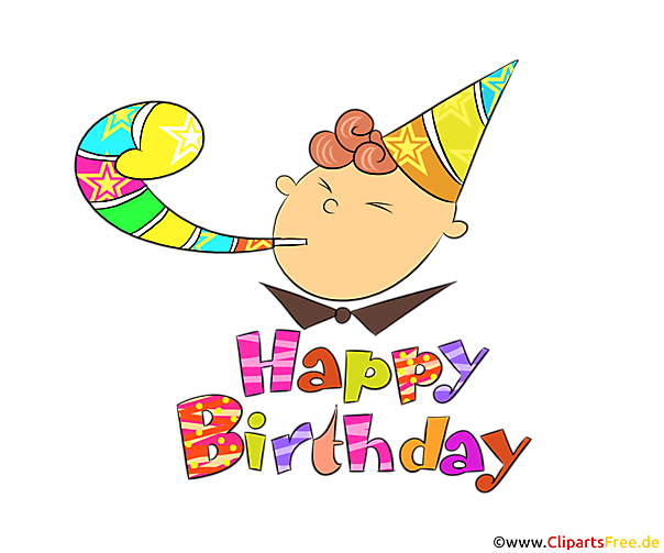 Postkarte Happy Birthday zum Drucken