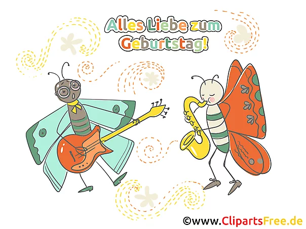 Illustration Alles Liebe zum Geburtstag