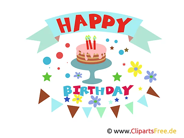 Kartkę z życzeniami z napisem Happy Birthday