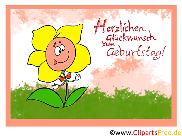 Lustige Glueckwunschkarte zum Kindergeburtstag