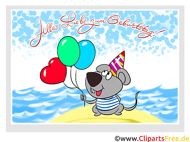 Witzige Glueckwunschkarte mit Hund zum Geburtstag