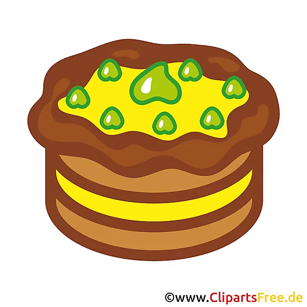 Kuchen Clip Art Bild kostenlos