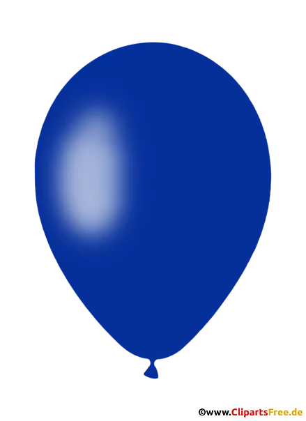 Blauer Luftballon PNG-Clipart mit transparentem Hintergrund