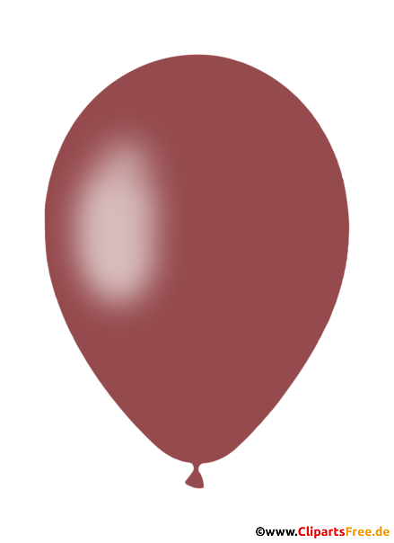 Brauner Luftballon Clipart transparent