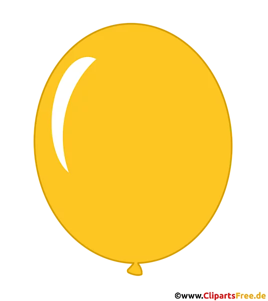Luftballon Gelb PNG-Clipart transparent