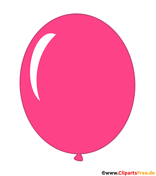 Luftballon Lila Comic Illustration transparent