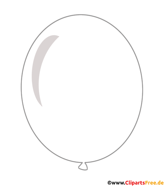 Luftballon Weiß Clipart transparent
