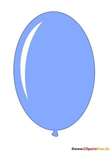 Ovaler Luftballon Blau PNG-Clipart transparent