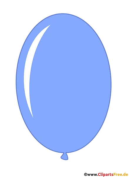 Ovaler Luftballon Blau PNG-Clipart transparent