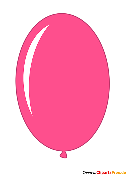 Ovaler Luftballon Pink Illustration