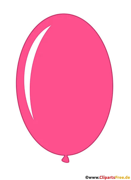Ovaler Luftballon Pink Illustration