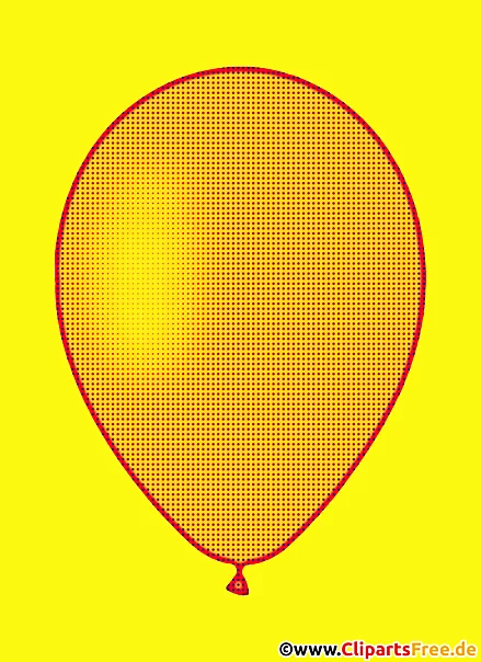 Pop Art Luftballon Illustration kostenlos