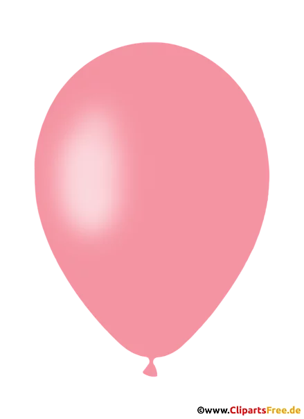Rosa Luftballon Clipart, Illustration, Bild