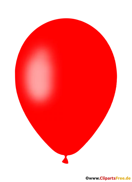 Roter Luftballon PNG-Clipart mit transparentem Hintergrund