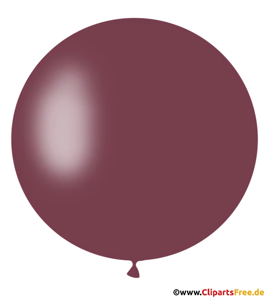 Runder Luftballon in Braun PNG Clipart, Illustration, Bild