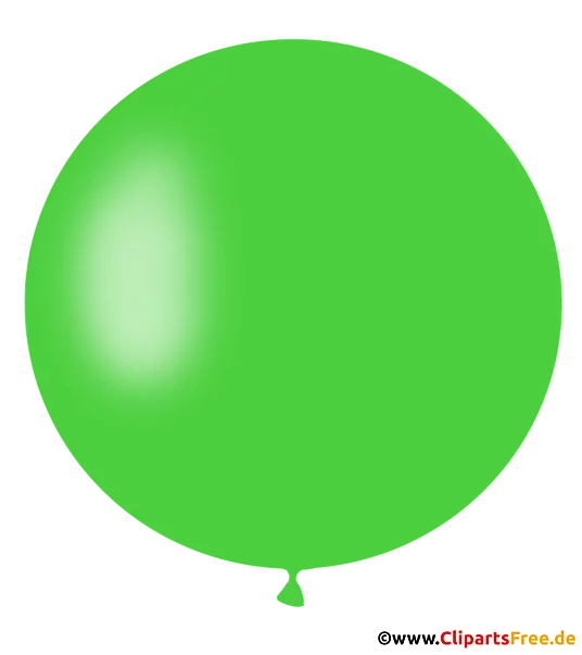 Runder Luftballon in Hellgrün PNG Clipart, Illustration, Bild