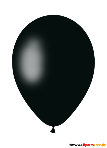 Schwarzer Luftballon PNG-Clipart mit transparentem Hintergrund