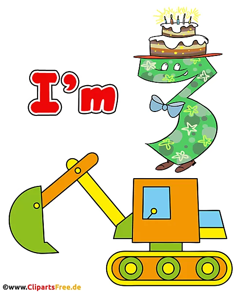 Ich bin drei Jahre alt T-Shirt Design 4500 x 5400 px PNG Illustration