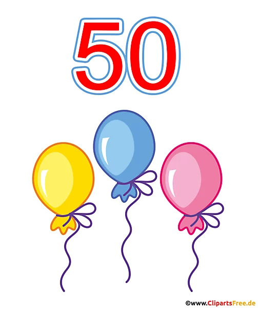 T-Shirt Design zum 50. Geburtstag im PNG-Format